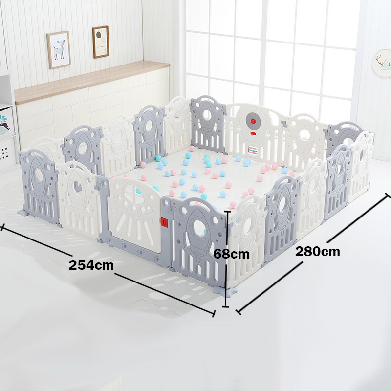 New arrival kids play yard indoor plastic safety baby portable fence