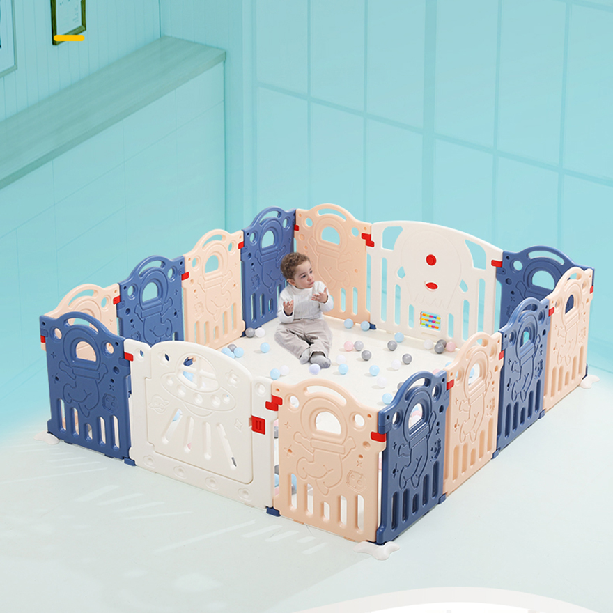 New arrival kids play yard indoor plastic safety baby portable fence
