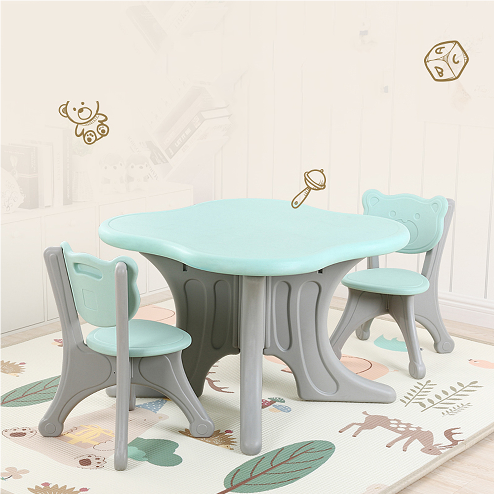 Indoor children furniture sets kids learning table and chair for early education 