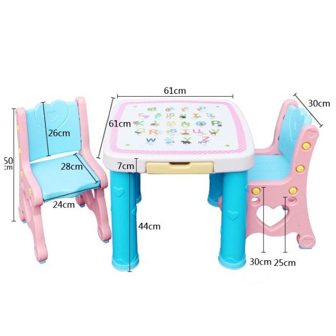 Children indoor play furniture plastic table and chairs for sale