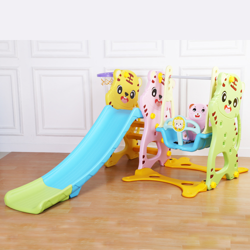 Children new style indoor playground kids cheap colorful plastic swing slide