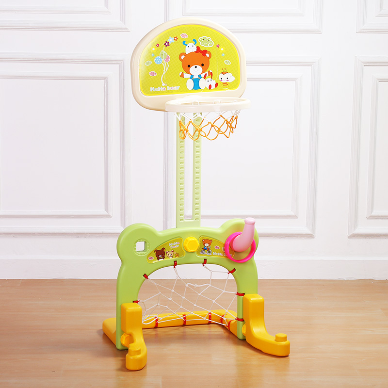Kid movable adjustable portable basketball stand for training
