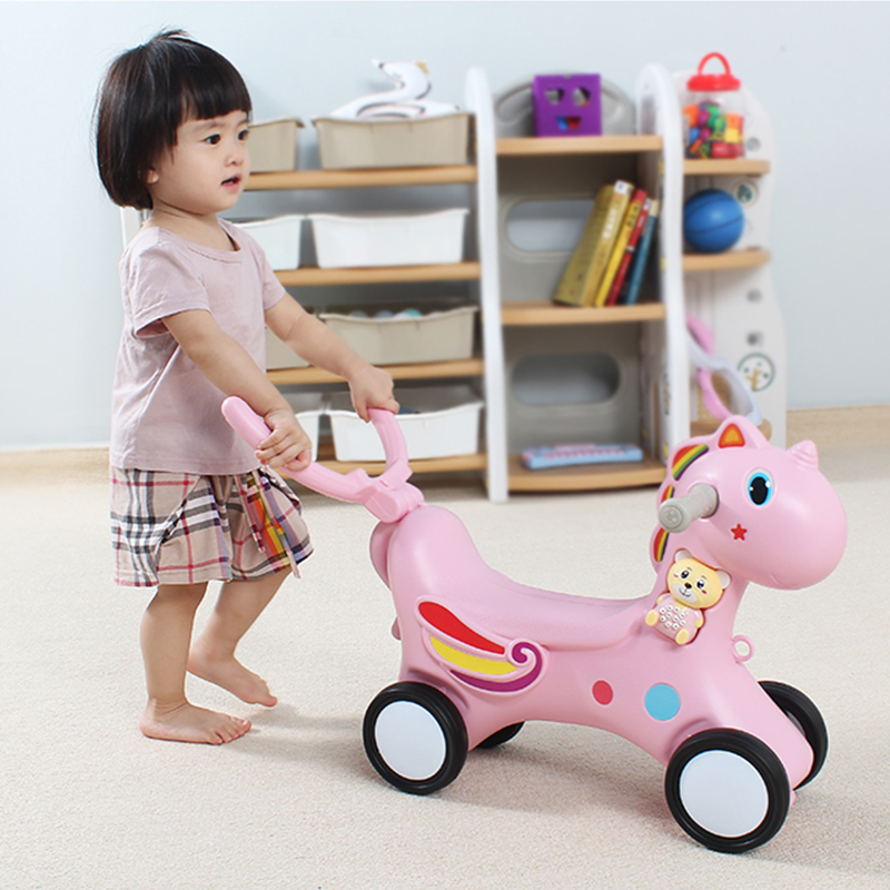 Indoor plastic kids rocking horse for baby ride toy