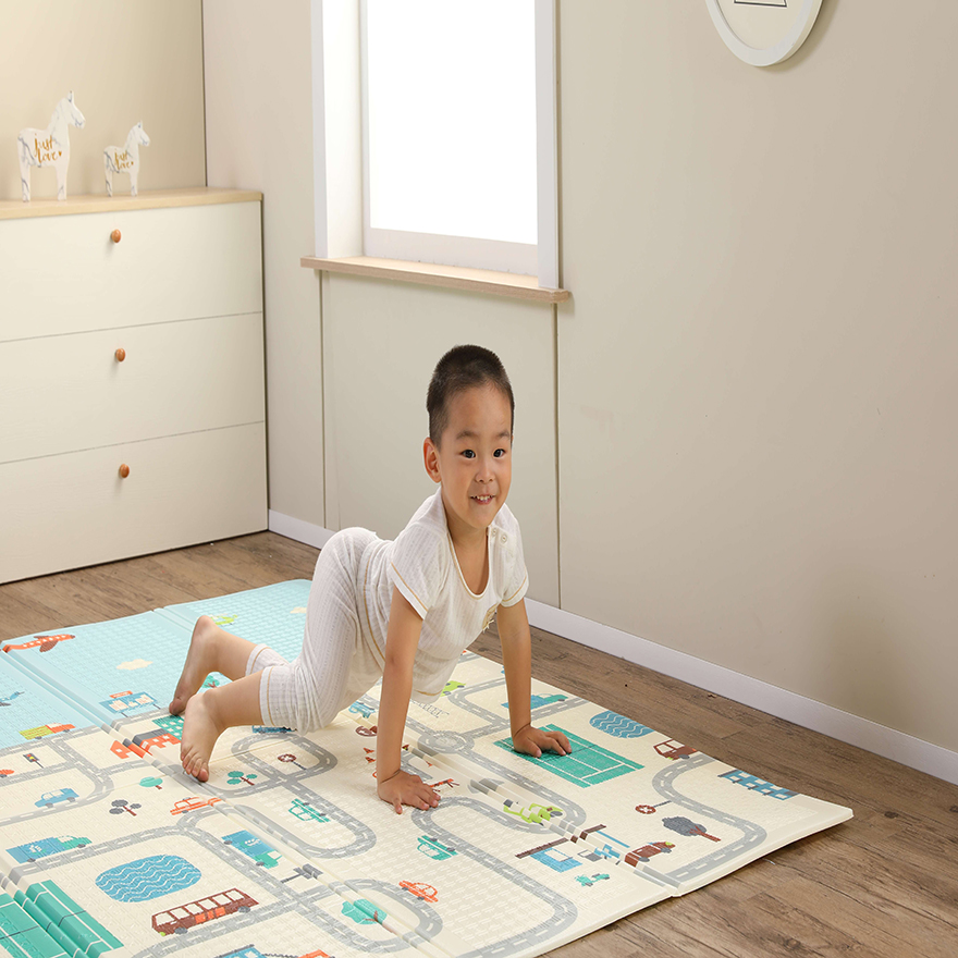 Doubleside play carpet baby crawling mat foldable baby puzzle playmat
