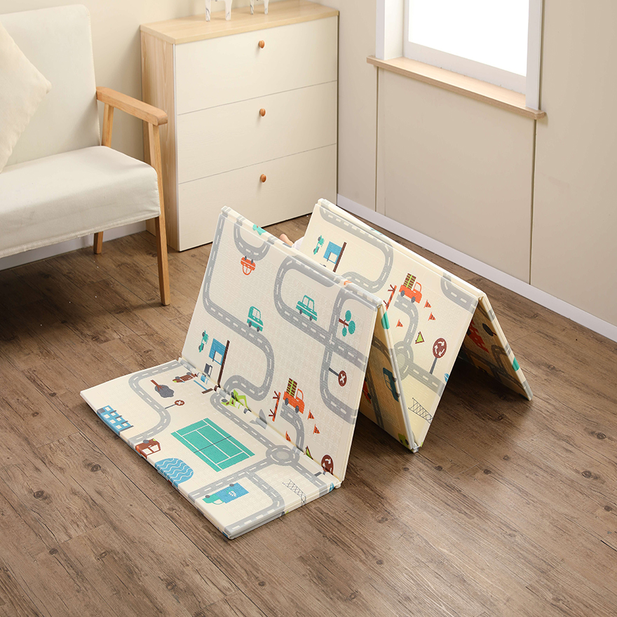 Doubleside play carpet baby crawling mat foldable baby puzzle playmat
