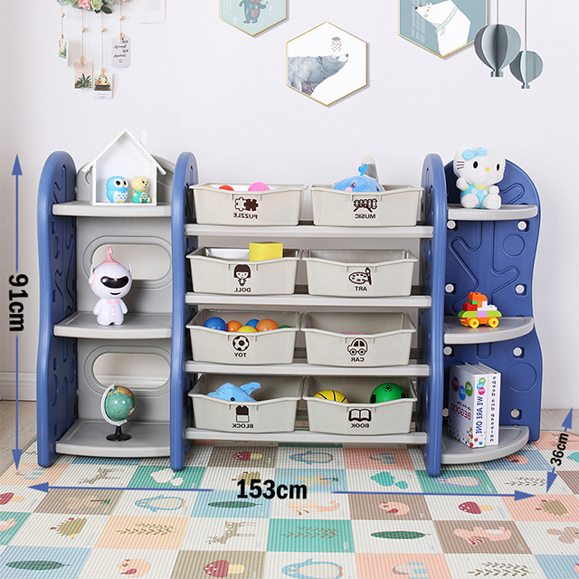 kids daycare furniture sets baby toy storage kids storage cabinet plastic kids bookshelf 