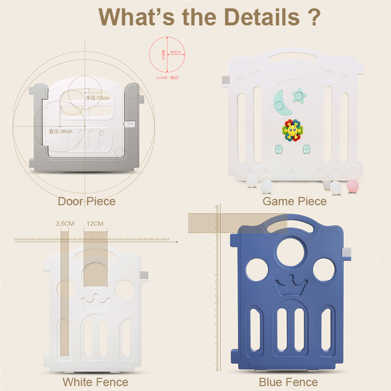 New fashion baby safety playpen portable playard for kids 