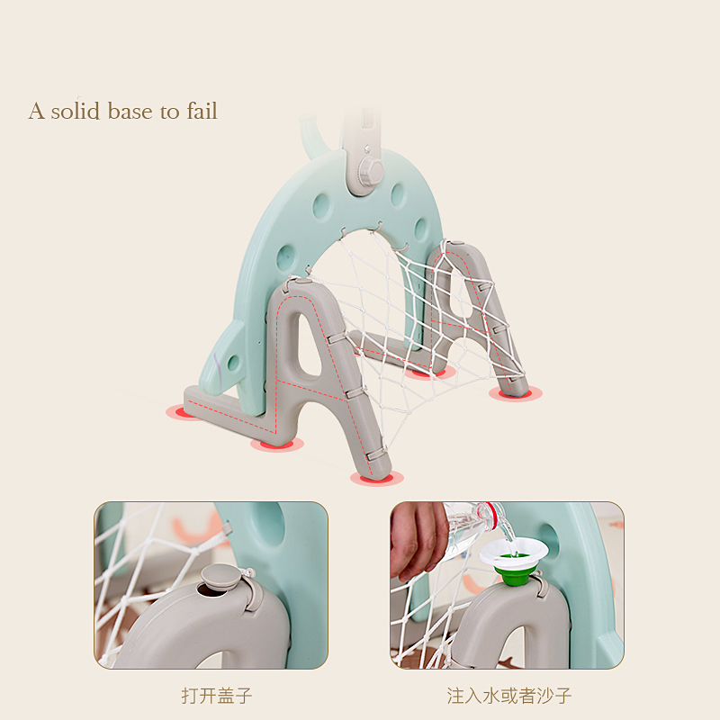 Indoor playground equipment child play toy baby plastic baskerball stand 
